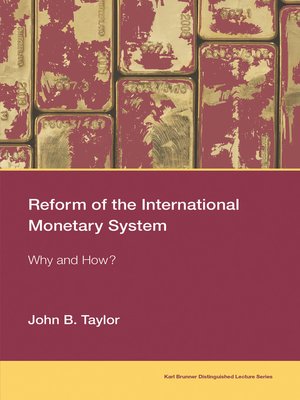 cover image of Reform of the International Monetary System